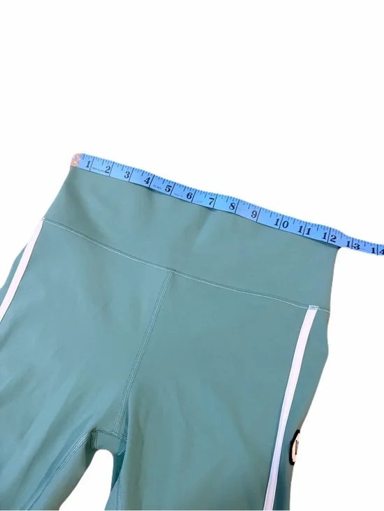 Vuori Women's Track Leggings - Celadon Green / White Piping - Size S - Picture 10 of 11